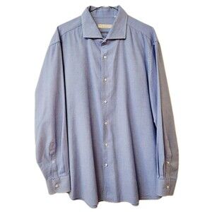 Luca Faloni Made In Italy Slim Fit Mens Size 18/45 Casual Shirts